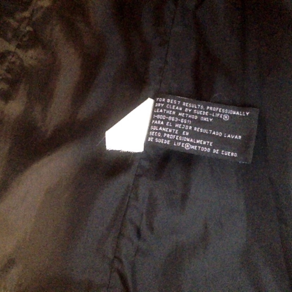 Worthington Genuine Leather Black Jacket EUC Size Small Petite Vintage - Picture 11 of 11